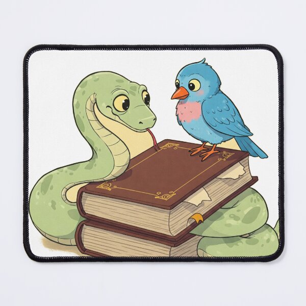 Item preview, Wise Snake and Bird on a Book designed and sold by Alta-store.