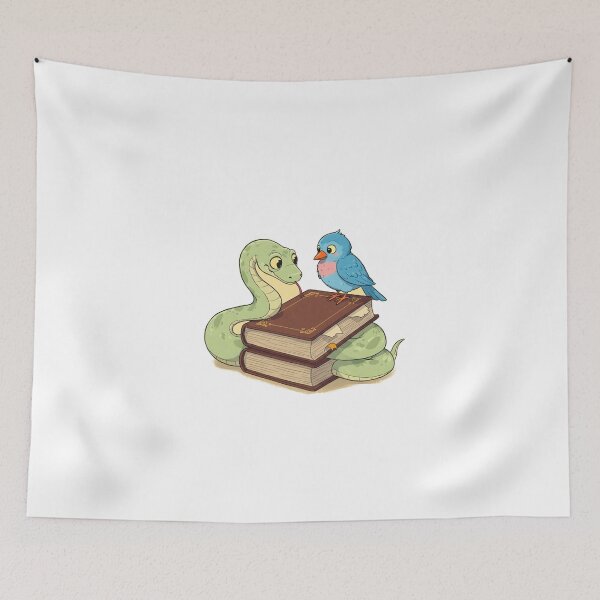 Item preview, Wise Snake and Bird on a Book designed and sold by Alta-store.