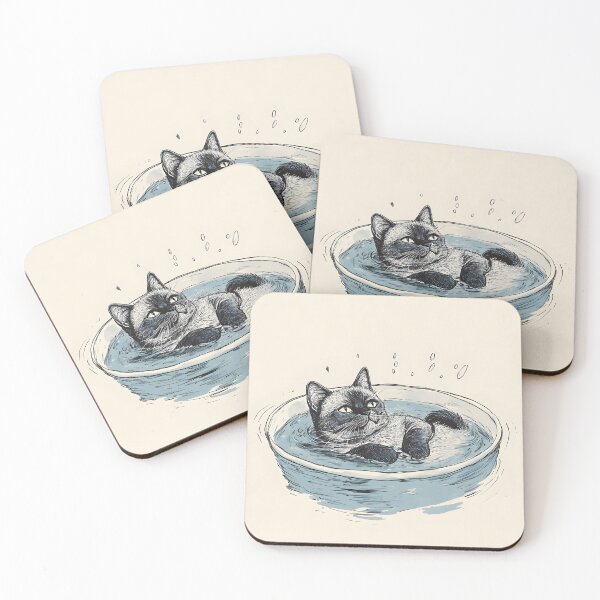 Item preview, Siamese Cat Spa Day designed and sold by Kollibri.