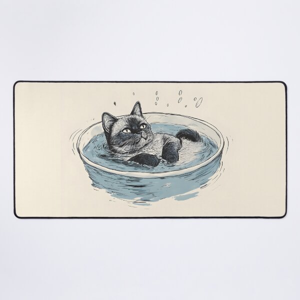 Item preview, Siamese Cat Spa Day designed and sold by Kollibri.