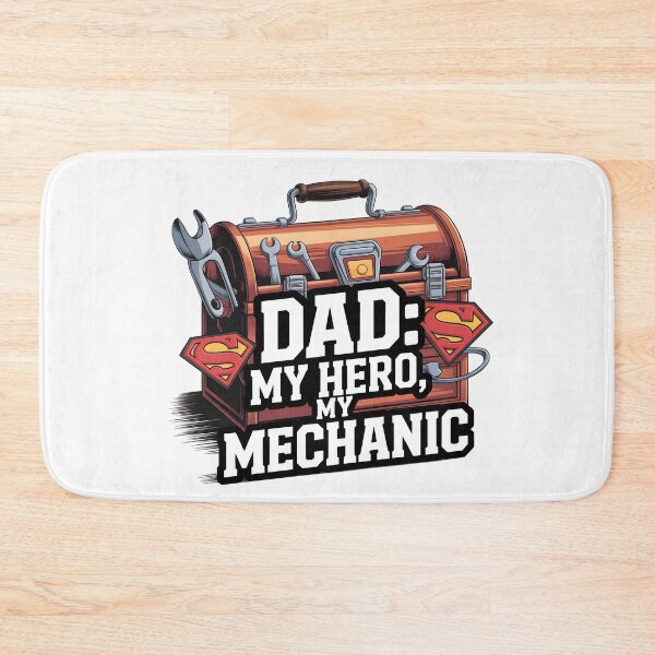 Item preview, Dad: My Hero, My Mechanic Digital Art | Super Dad Toolbox Father’s Day Print | Gift for Handy Dads 2025 designed and sold by AnnDesignStudio.