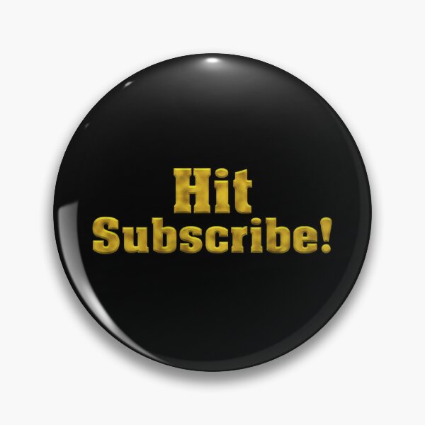Item preview, Hit Subscribe! Bold Gold Text designed and sold by Swabcraft.