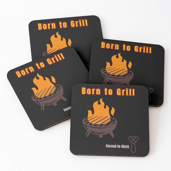 Item preview, Born to Grill, Forced to Work  designed and sold by Ela-graphicwiz.