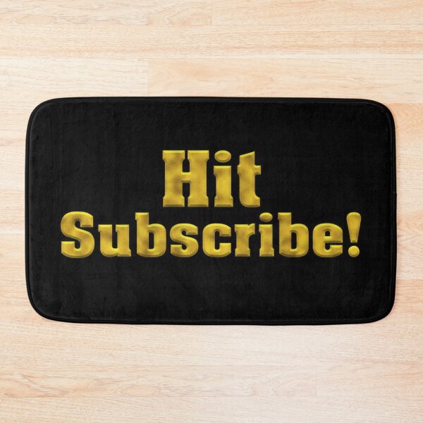 Item preview, Hit Subscribe! Bold Gold Text designed and sold by Swabcraft.