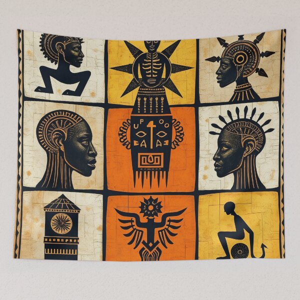 Item preview, Bold African Tribal Symbolism #5 designed and sold by BoBiloArt.