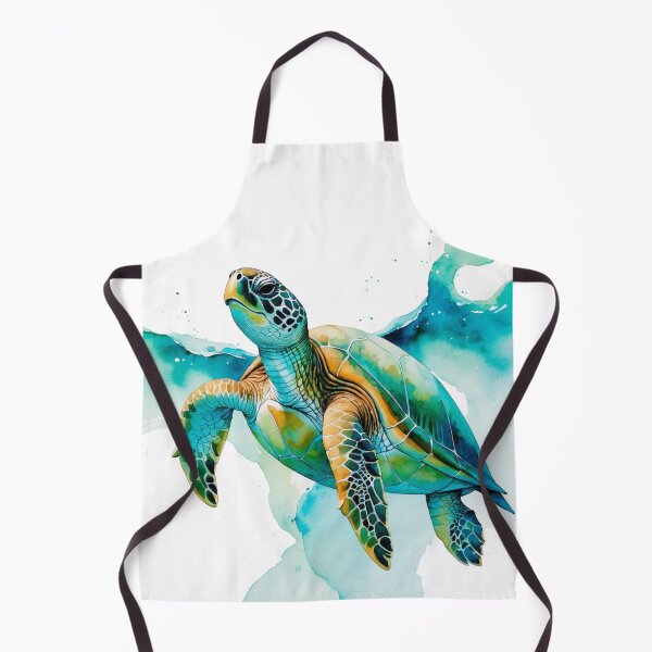 Item preview, Hawaiian Honu Sea Turtle Ocean Watercolor Design designed and sold by alohagiftbox.