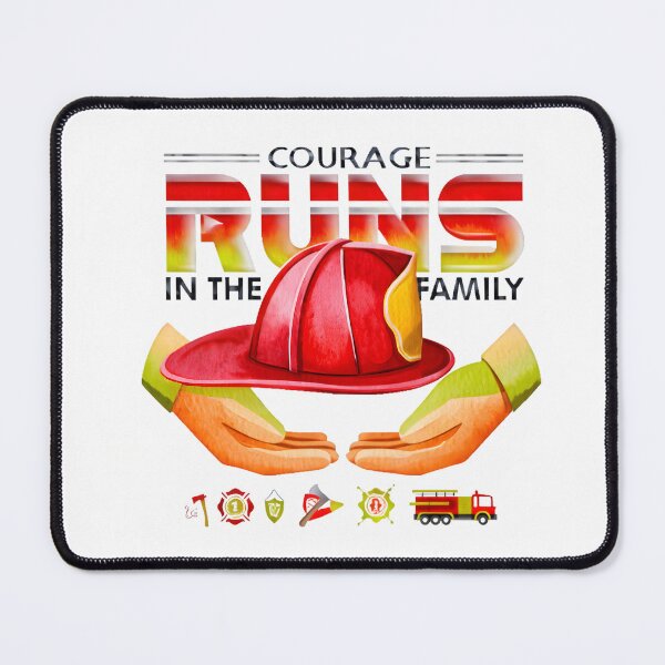 Item preview, Courage Runs in the Family Firefighter Father’s Day Print | Hero Dad Digital Art | Fireman Gift 2025 designed and sold by AnnDesignStudio.