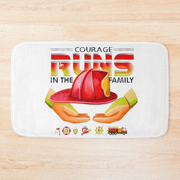 Item preview, Courage Runs in the Family Firefighter Father’s Day Print | Hero Dad Digital Art | Fireman Gift 2025 designed and sold by AnnDesignStudio.