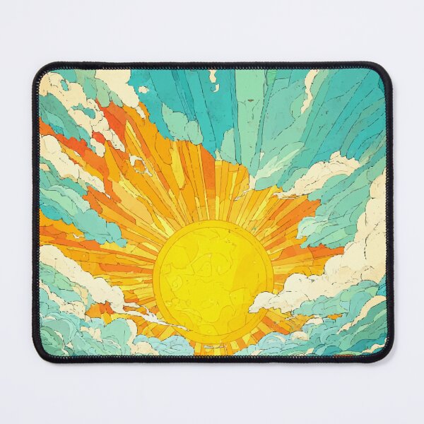 Item preview, Into the Radiant Horizon – Epic Sunset Illustration designed and sold by Moss and Moon Studio.
