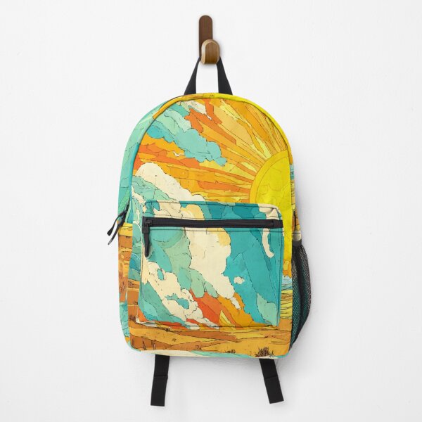 Item preview, Into the Radiant Horizon – Epic Sunset Illustration designed and sold by Moss and Moon Studio.