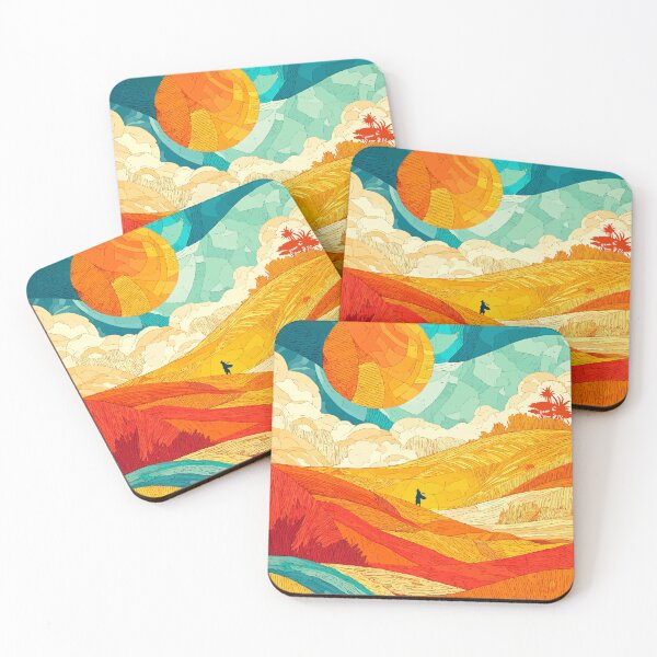 Item preview, Into the Radiant Horizon – Epic Sunset Illustration designed and sold by Moss and Moon Studio.