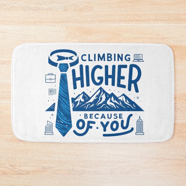 Item preview, Climbing Higher Because of You Father’s Day Print | Inspirational Dad Digital Art | Motivational Gift for Fathers 2025 designed and sold by AnnDesignStudio.