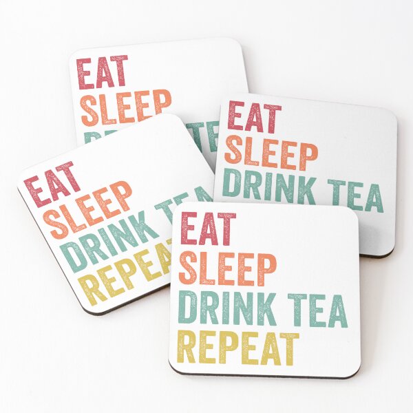 Item preview, Eat Sleep Drink Tea Repeat designed and sold by SarahJisri.