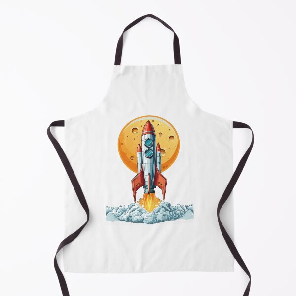 Item preview, Flying cartoon rocket in flat style isolated on white background, Space Shuttle Launch, Space rocket launch and flies, Launch spaceship or spacecraft. Rocket fast flying for space designed and sold by Danler.