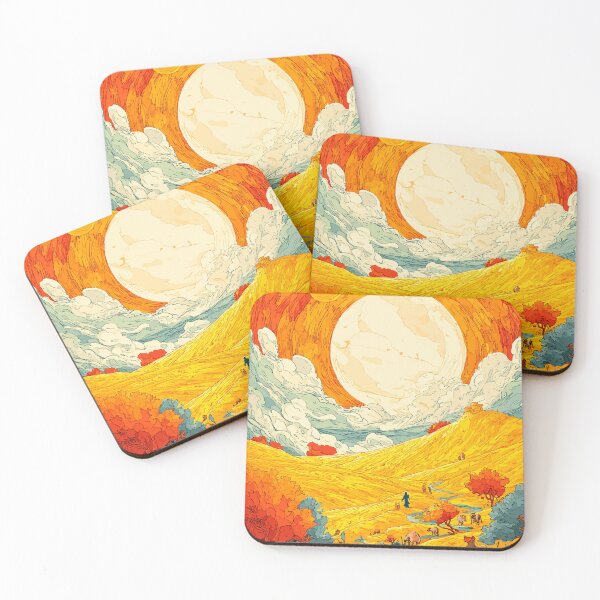 Item preview, Into the Radiant Horizon – Epic Sunset Illustration designed and sold by Moss and Moon Studio.