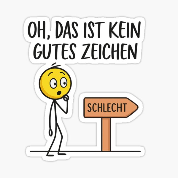 Item preview, Not a Good Sign Funny Stick Figure Sign designed and sold by Sinzos.