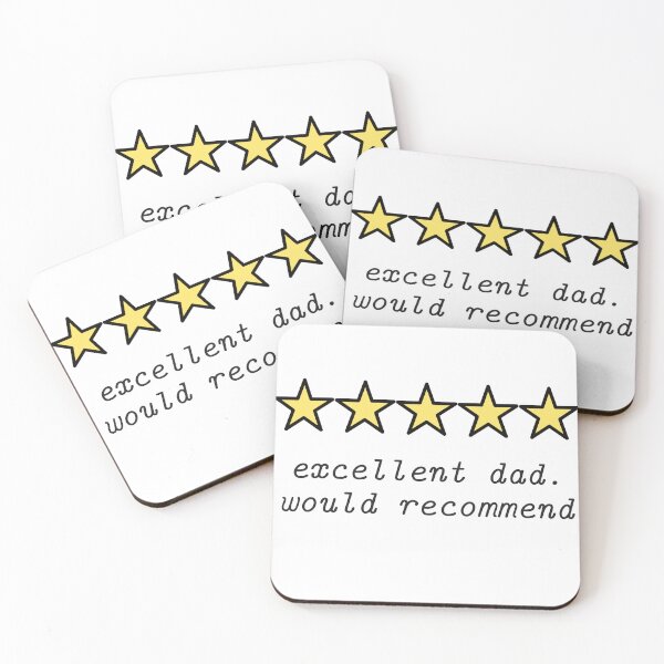 Item preview, Excellent Dad, Would Reccomend designed and sold by Golden Hours Printing.