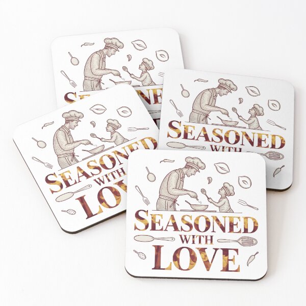Item preview, Seasoned With Love Father’s Day Print | Dad & Child Cooking Art | Heartwarming Kitchen Gift 2025 designed and sold by AnnDesignStudio.
