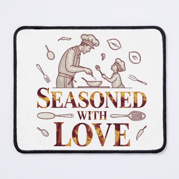 Item preview, Seasoned With Love Father’s Day Print | Dad & Child Cooking Art | Heartwarming Kitchen Gift 2025 designed and sold by AnnDesignStudio.