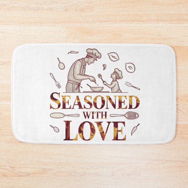 Item preview, Seasoned With Love Father’s Day Print | Dad & Child Cooking Art | Heartwarming Kitchen Gift 2025 designed and sold by AnnDesignStudio.