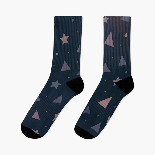 Item preview, Midnight Shapes – Star and Triangle Night Pattern designed and sold by Velun.
