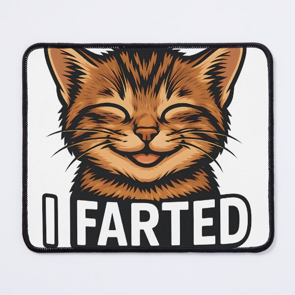 Item preview, Funny Cat Meme Shirt - “I Farted” Cute Kitten Face Design designed and sold by WAUZ.