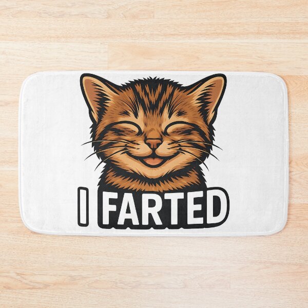 Item preview, Funny Cat Meme Shirt - “I Farted” Cute Kitten Face Design designed and sold by WAUZ.