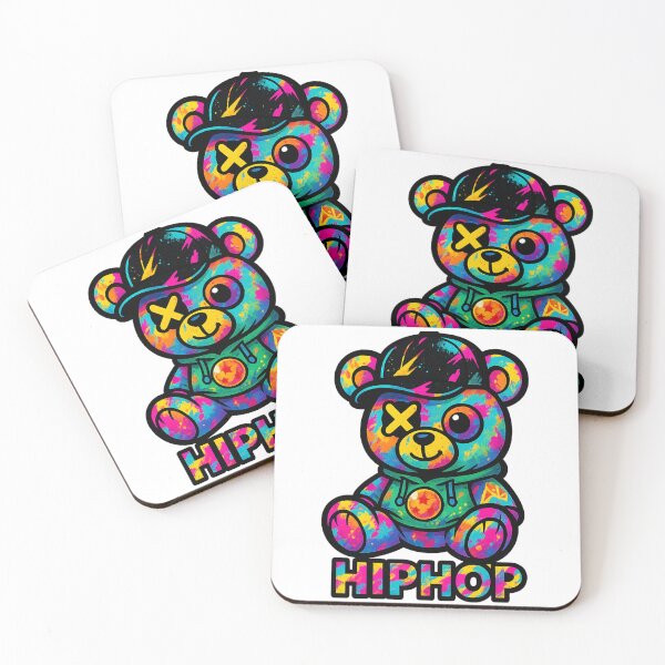 Item preview, Hip Hop Bear – Urban Streetwear Cartoon Style designed and sold by VIBE CRAFT STUDIO.