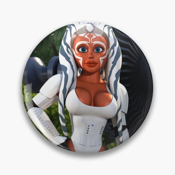 Aperçu de l'œuvre Ahsoka en armure blanche créée et vendue par Péter Kondás.