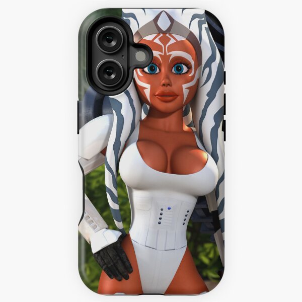 Vista previa del artículo con la obra «Ahsoka con armadura blanca», diseñado y vendido por Péter Kondás.