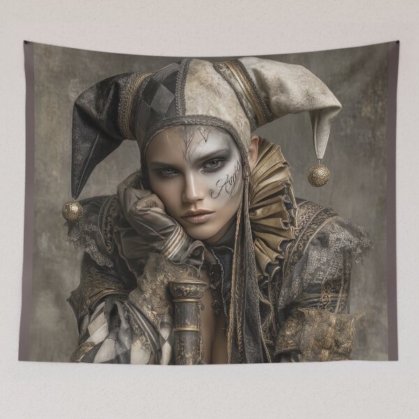 Item preview, Harlequin's Enigma: A Colorful Jest designed and sold by bloorose.