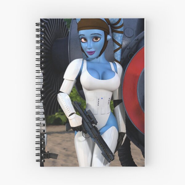 Item preview, Aayla in white armor designed and sold by Péter Kondás.
