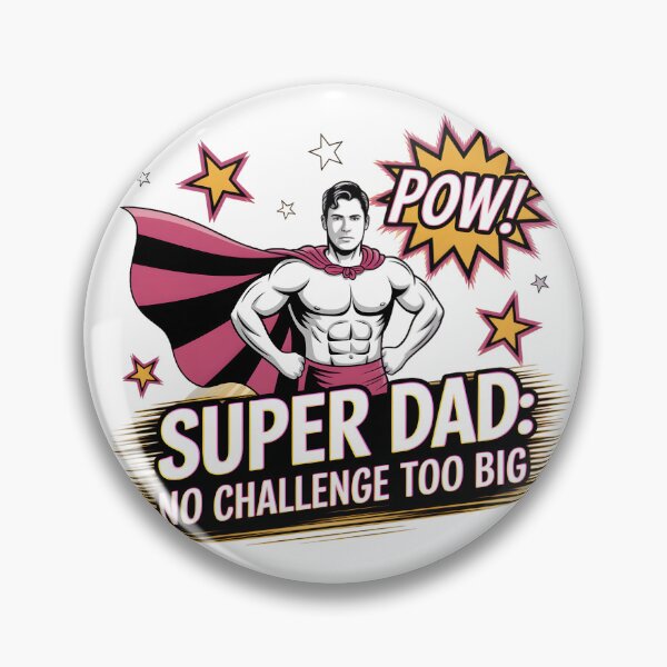 Item preview, Super Dad! Super Powers! POW! Comic Hero Father’s Day T-Shirt | Playful Dad Superhero Vector Design 2025 designed and sold by AnnDesignStudio.