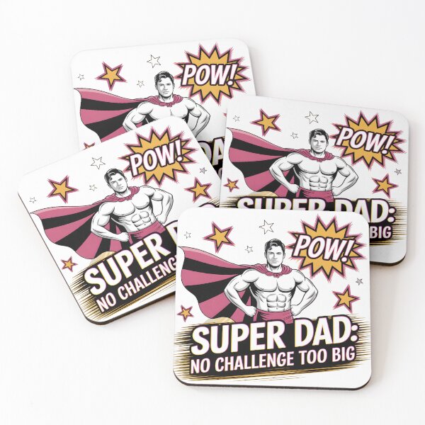 Item preview, Super Dad! Super Powers! POW! Comic Hero Father’s Day T-Shirt | Playful Dad Superhero Vector Design 2025 designed and sold by AnnDesignStudio.
