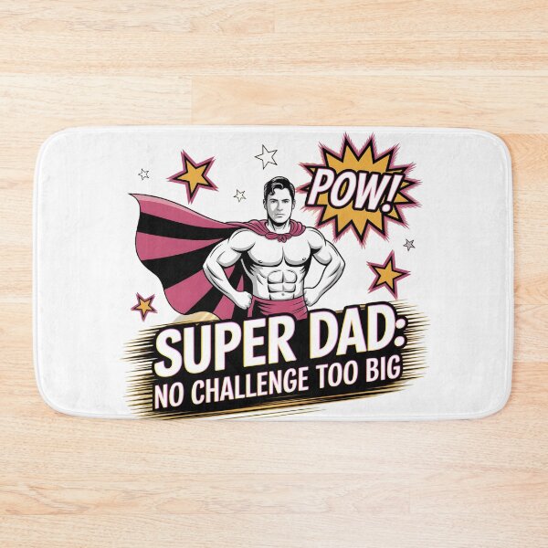 Item preview, Super Dad! Super Powers! POW! Comic Hero Father’s Day T-Shirt | Playful Dad Superhero Vector Design 2025 designed and sold by AnnDesignStudio.
