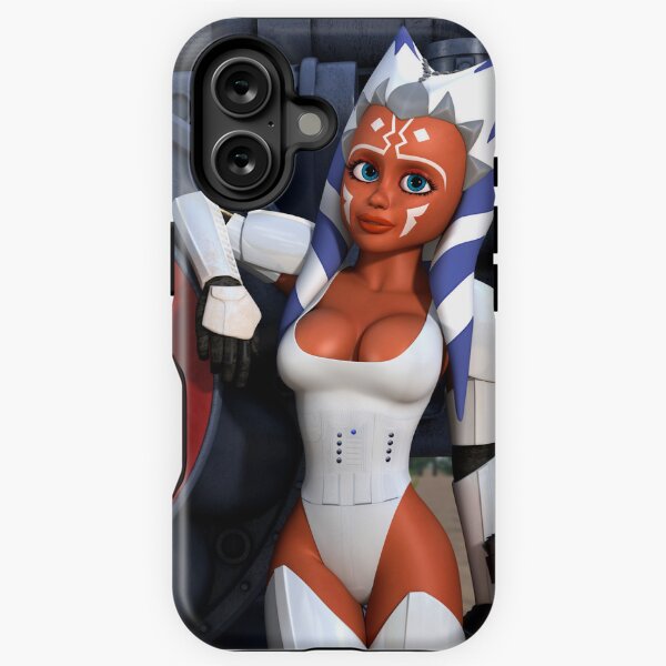 Vista previa del artículo con la obra «Ahsoka con armadura blanca», diseñado y vendido por Péter Kondás.