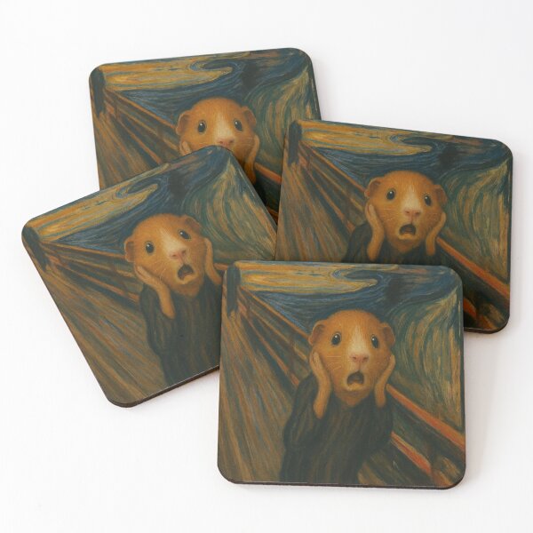 Item preview, Guinea Pig The Scream Parody designed and sold by gandolfwizard.