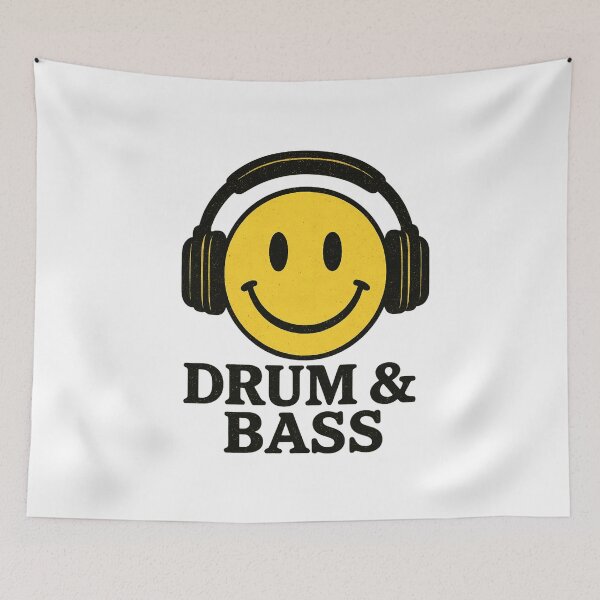 Item preview, DRUM & BASS SMILEY (Happy Face) designed and sold by RICK-TURNER.