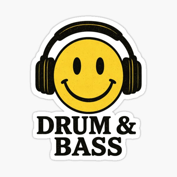 Artikel-Vorschau von DRUM & BASS SMILEY (Happy Face), designt und verkauft von RICK-TURNER.