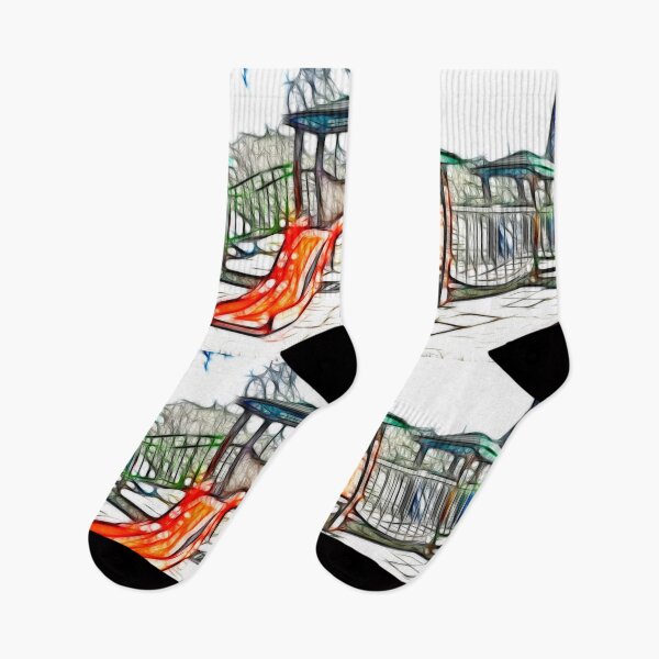 Item preview, Kids Playground slide Abstract designed and sold by nhk999.