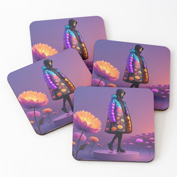 Item preview, "Floral Aurora: Futuristic Bloom Fashion Art" designed and sold by Melia-Store.