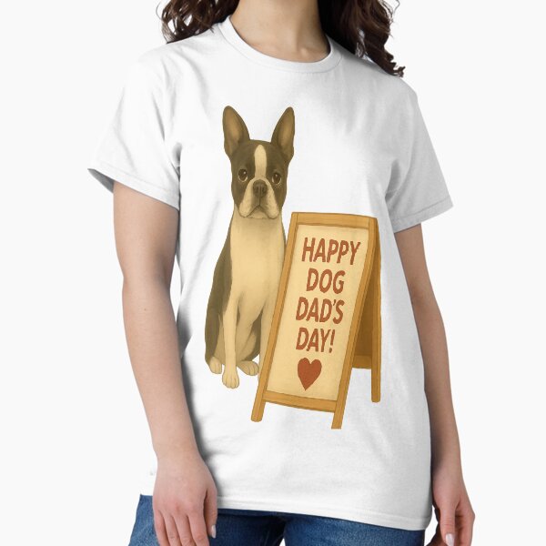 Item preview, Boston Terrier Cheers for Dog Dads! designed and sold by AbstractAnom.