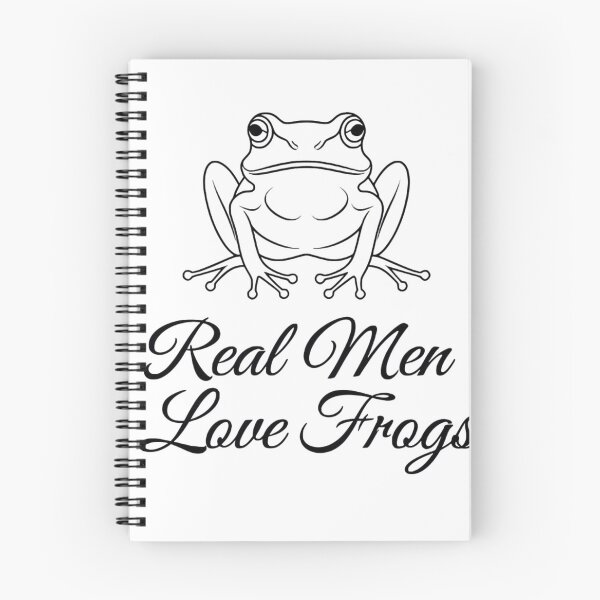 Item preview, Real Men Love Frogs - Minimal Line Art designed and sold by ARTReMi.