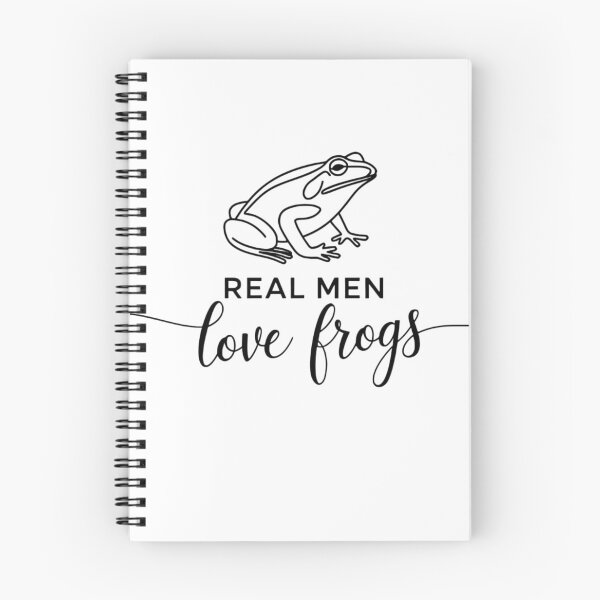 Item preview, Real Men Love Frogs - Minimal Line Art designed and sold by ARTReMi.