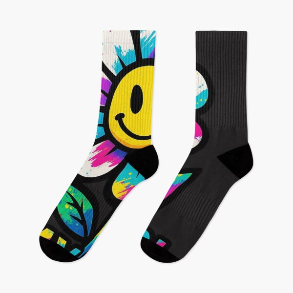 Item preview, Stay Cool Flower – Happy Retro Street Pop Art designed and sold by VIBE CRAFT STUDIO.