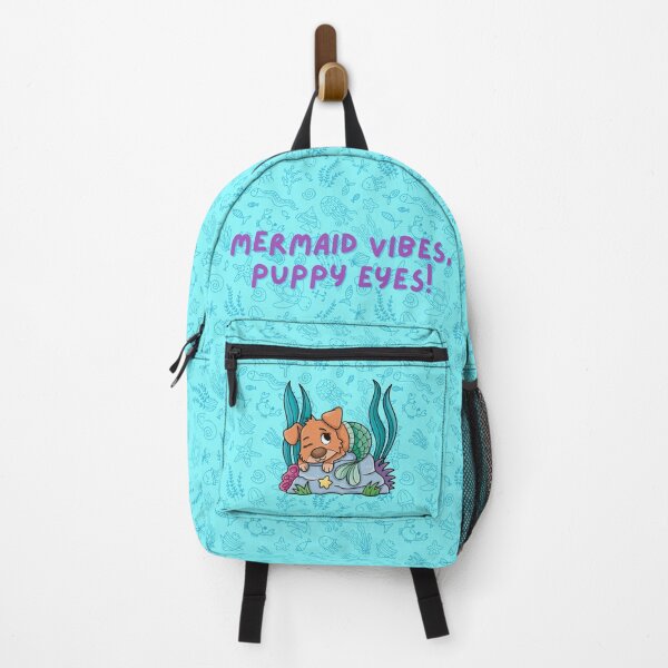 Item preview, Puppy Mermaid Backpack designed and sold by Nikki Boetger.