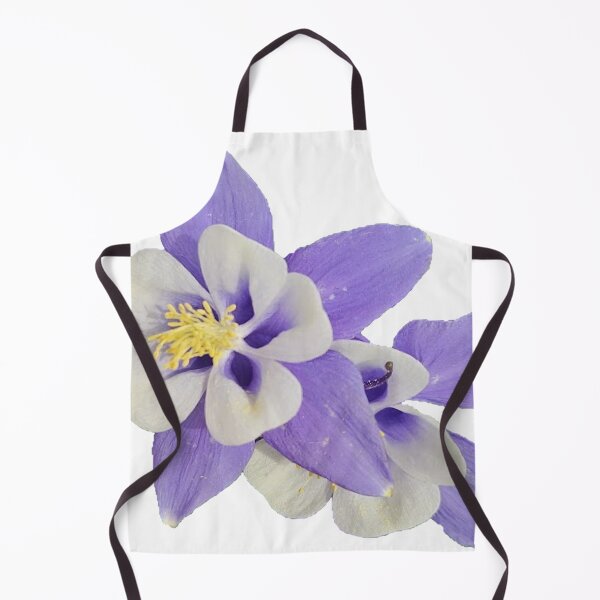 Item preview, blue columbine flower on a white background designed and sold by Lizzilzil.