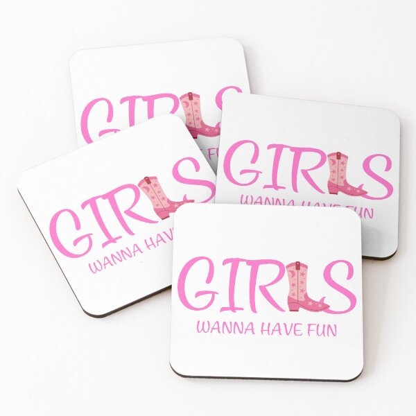 Item preview, Girls Wanna Have Fun Sticker ,Cute Cowboy Boots Western  designed and sold by Snark & Spark.