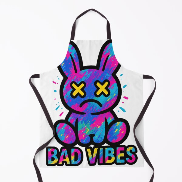 Item preview, Bad Vibes Bunny – Sadcore Street Pop Grunge designed and sold by VIBE CRAFT STUDIO.