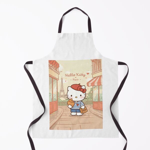 Item preview, Hello Kitty in Paris Beret and croissant designed and sold by PYXOO.